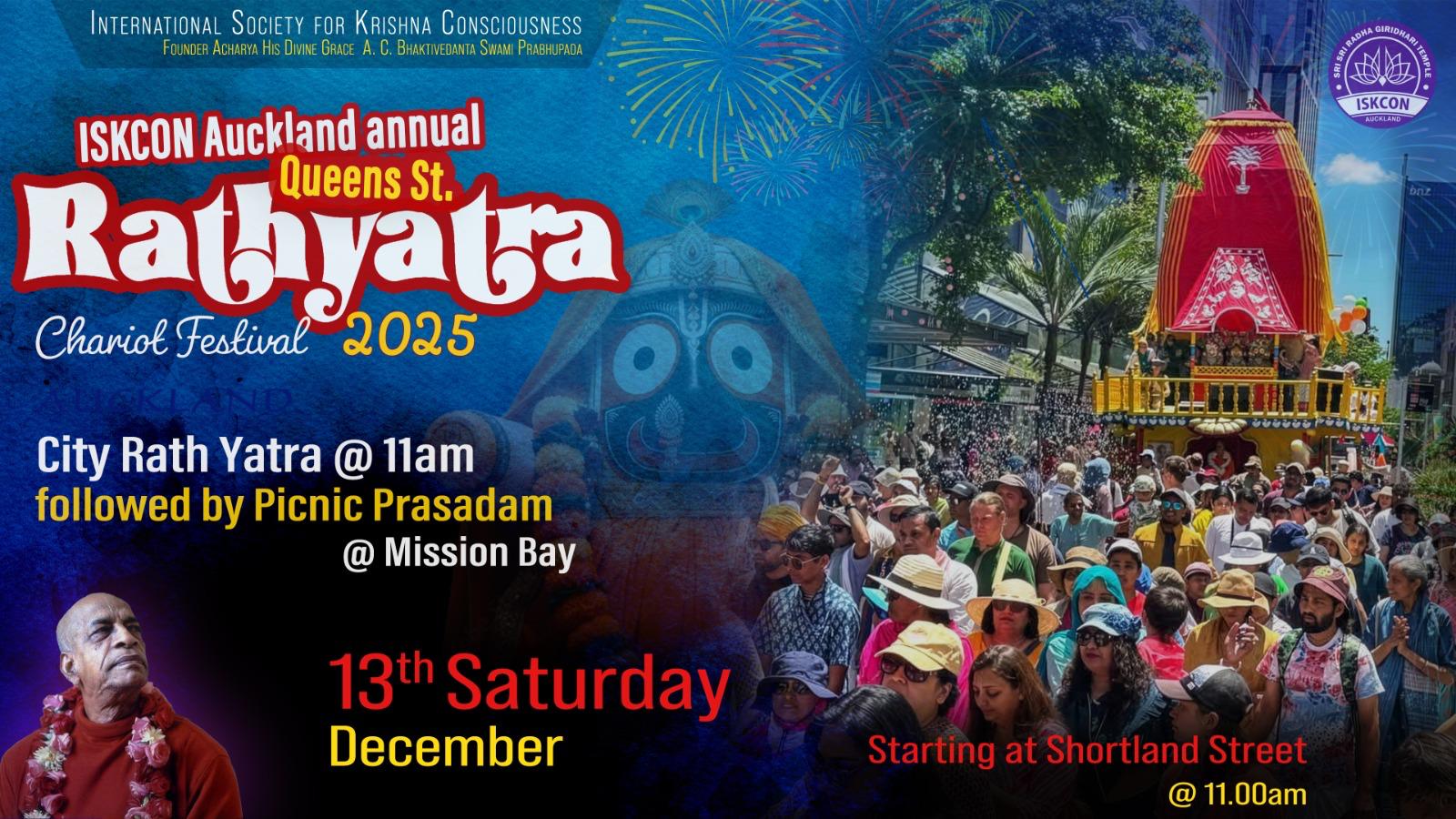 Grand Annual Queen St - Rathayatra 2025