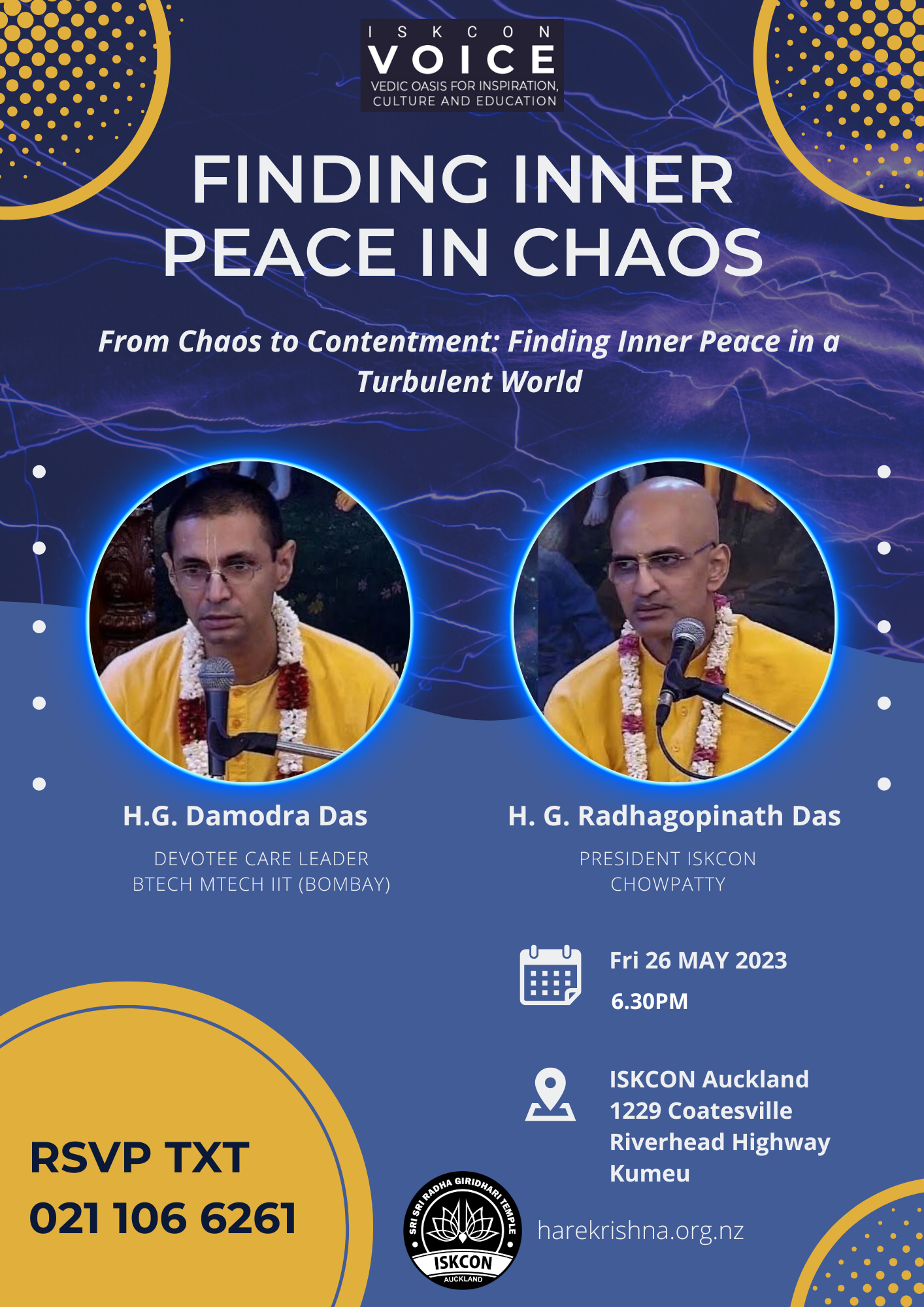Finding Inner Peace in Chaos | Guest Speakers