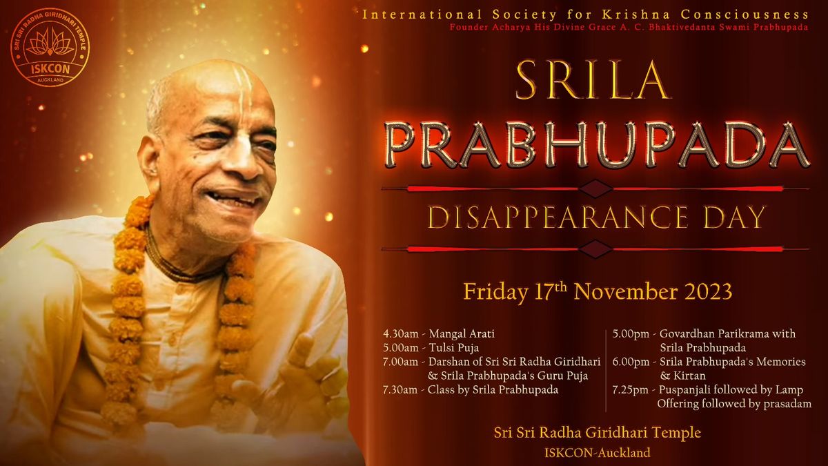 Srila Prabhupada Disappearance Day